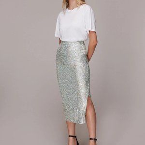 Sequin Column Skirt